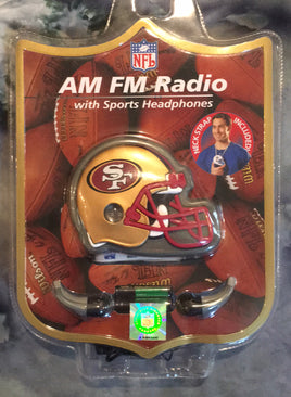 49ers AM FM Radio & Headphones