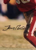 Jerry Rice Autographed mounted picture