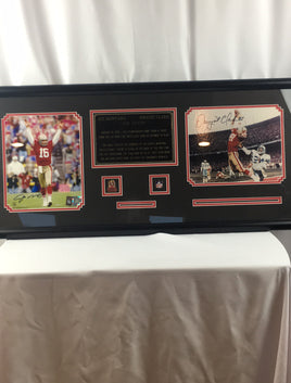 Montana to Clark “The Catch” 1982. JSA Authenticated.