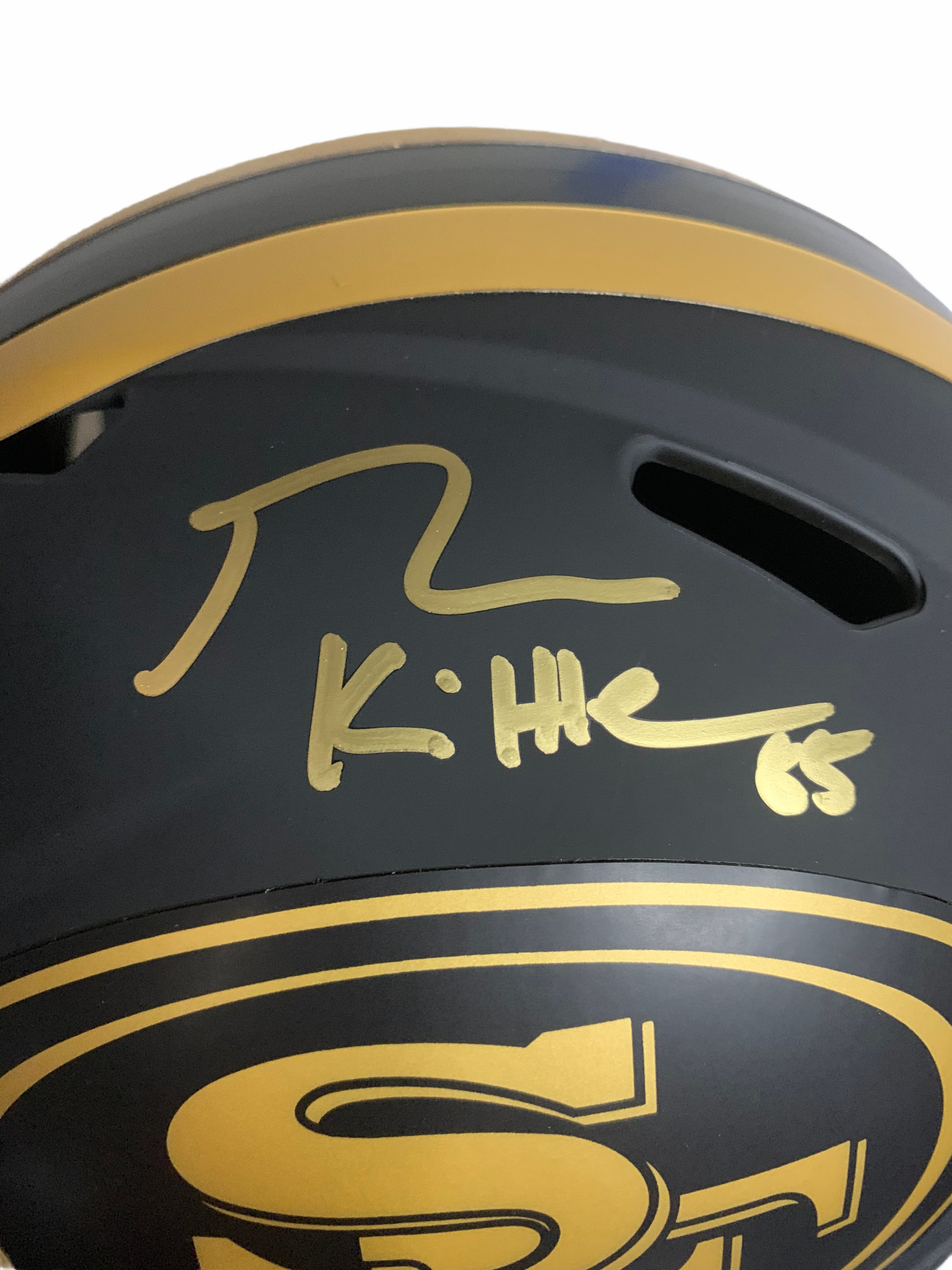 George Kittle Signed Full Sized Eclipse Helmet